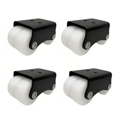 Ackwheel (A-11) Heavy Duty Delrin Plate type Four Castor Wheel 30 mm - (Pack of 4 pcs)