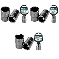 Total 1/2 Inch Drive 30 mm Hexagonal Socket (THTST12301) Pack of 3