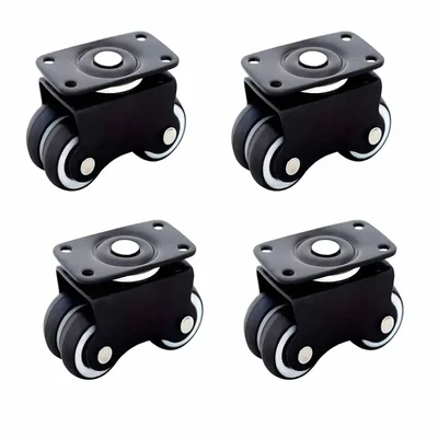 Ackwheel 30 mm Moving Four Castor Wheel - (Wheel - PU + Bering) 4 Pcs. A-69