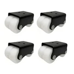 Premium Quality PPCP Plate Type Four Castor Wheel 30 mm - (Pack of 4 pcs)