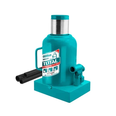 Total 30 Ton Hydraulic Bottle Jack, 465 mm Maximum Lifting Height For Hatchback Cars, SUV, Mini Truck, Tractor (THT109302)