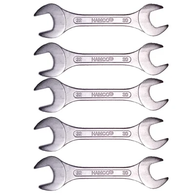 Hamco 5 Pcs 30 mm X 32 mm Double Open Spanner Set