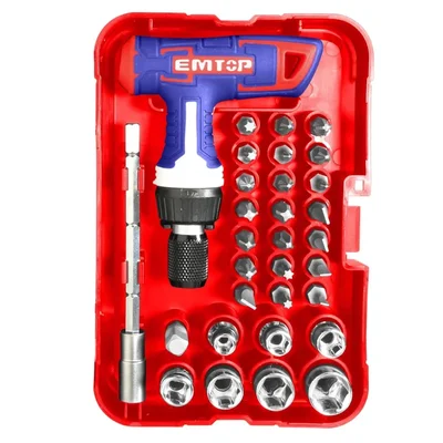 Emtop 31pcs T-Handle Wrench Screwdriver Set (EBST03102)