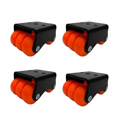 Ackwheel (A-1) Heavy Duty 38 mm Plate Type Sixer Castor Wheel, Load Capacity 300 Kg (Pack of 4 pcs)