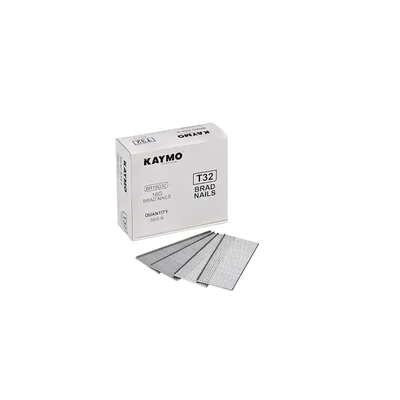 KAYMO 32mm 16G T-Series Heavy-Duty Steel Woodworking Brad Nails 2500-Pack BR16G32