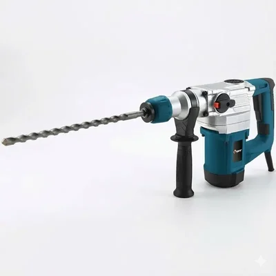KPT 32mm 1100 Watt SDS-Plus, 2-Mode, 5.5J Impact Energy Rotary Hammer With Drill Bits & Chisels, 880 RPM (KRH2-32HD)