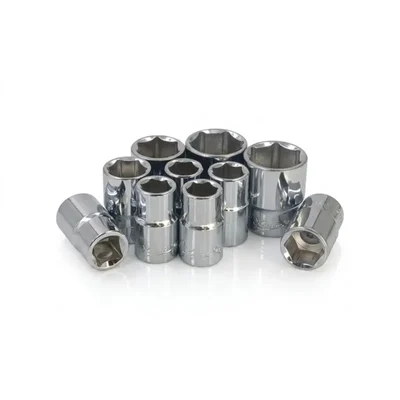 Kapson 34mm Chrome Vanadium 1/2" Square Drive Metric Hex Socket for Heavy Duty Industrial Hub & Axle Repair (Pack of 5) KLS-34