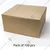 High Quality 100 Pcs, 8x8x4 inch Cake Box, Kraft Paper Material, 350 GSM for Cookies, Pastries,Donuts & Pie Slices