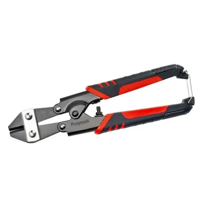 Polymak 350mm Alloy Steel Bolt Cutter with 50-60 HRC Hardness Jaws & Red-Black Rubber Grips, HT-P-BC-350