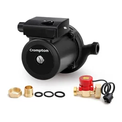 Crompton 350W 20X20mm Pipe Size, Single Phase Inline Water Circulating Booster Pump (CIL350-15) - 1 Year Warranty