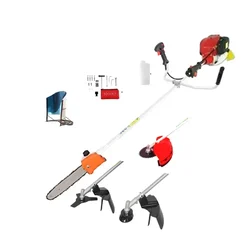 Heavy Duty 4 Stroke 35 CC 4 in 1 Multi attachment Pole Pruner | Brush Cutter With Chainsaw Attachment