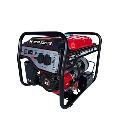 Super Steel 3.5 KVA Recoil and Electric Start Petrol Generator with 15 Liter Tank Capacity (SS-OFG-3800E)