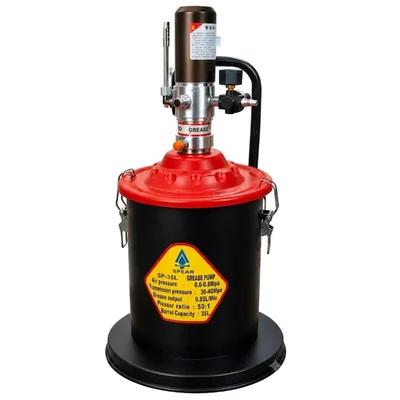 SPEAR 35L 50:1 Air-Operated High-Pressure Grease Pump for Industrial & Automotive Lubrication (SP-35L)