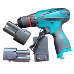 Efficient 10mm  Metal Chuck 18V R/F 1150RPM 35-60 Nm 1500 mAh Battery Operated Portable Drill Machine with Battery, Charger