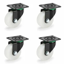 Heavy Duty 25 MM / 1 Inch Pack Of 4 Swivel Type Plain Bore PP Caster Wheel