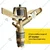 Premium Quality 3/4 Inch 360 Degree Rotation Brass Sprinkler With 20 Feet Radius Range