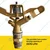 Premium Quality 3/4 Inch 360 Degree Rotation Brass Sprinkler With 20 Feet Radius Range
