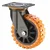 Heavy Duty Skid Proof 150 MM / 6 Inch PU With PP Core Double Ball Bearing Swivel Caster Wheel