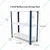 Premium Quality 36 x 32 x 12 inch 3 Shelf Multipurpose Storage Rack