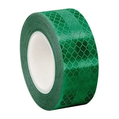 High Intensity Green Reflective Tape 50.8 mm x 36 m Heavy Duty Visibility Strip for Industrial Use