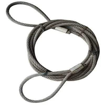 National 36 mm 7 Meter Wire Rope Sling,6x36 IWRC, Single Leg For Lifting, Rigging, and Material Handling