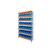 Suwas Trolley 7 Shelves Powder Coated Bin Storage Rack with 36 Bins, 6 Months Warranty ( SU-BSR-012)