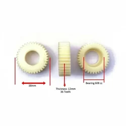 36 Teeth Nylon Planetary Gear Set for E-Bike Hub Motor (Set of 3)