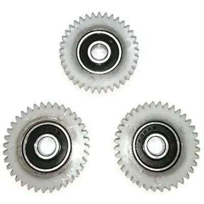 HUMSER 3 Pcs 36 Teeth Nylon Planetary Gear with Bearing 608ZZ for E‑Bike/Bicycle Hub Motor (White, 38mm OD)