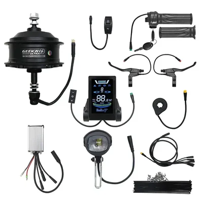 Geekay Ultra Premium 36V 250W 42NM BLDC Hub Motor Kit with M6 Display PAS E-Bike Conversion