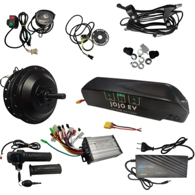 36V 350W Electric Cycle Hub Motor Conversion Kit with 36V 10Ah Hailong Detachable Battery, 1-Year Warranty in battery 