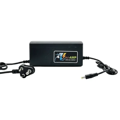 VoltAmp 36V 4A Lithium Battery Charger (42V Output, Model 36V4A) with DC Jack Connector for Electric Vehicles