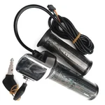 NAKS 36V E-Bicycle Throttle with Key Switch, Digital Voltage Indicator & 5-Wire Universal Grip Accelerator