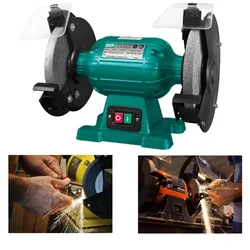 DCA 8 Inch (200 mm) 370 Watt Bench Grinder with Accessories, 2840 RPM (ASE200)