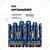 Scheppach 37 Piece Screwdriver Set , Chrome Vanadium Steel Rods, Black or Blue Handles, Wall Holder Included (SCH-7037B)