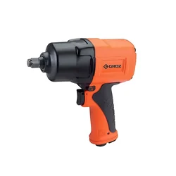 Groz 3/8 Inch Twin Hammer Impact Wrench, 745 Nm Max. Torque and 13500 RPM Speed (IPW/202)