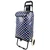 EVERBEST EB-Series 38 Liter Foldable Shopping Trolley Bag with Wheels -Colour - Blue Chess(2 Year Warranty )