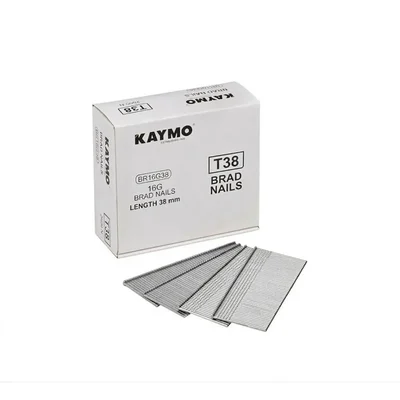 Kaymo 16G 38mm 2.8mm Crown T-Series Brad Nails Trimwork(Pack-1)