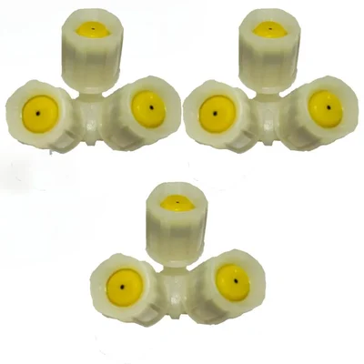 Heavy Duty Single Hole 3 Face Nozzle With Brass Thread For Battery Sprayer(Pack-3 Pieces)