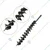 Zeyang 3 Inch Double Spiral Earth Auger Bit for 2 Stroke & 4 Stroke Earth Auger, EA-032