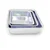 Pack of 3 Aluminium Square Cake Baking Mould for 500g, 750g, 1Kg Cake