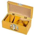 WKM 12pcs 3D Geometrical Model Figures in Wooden Box