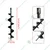 Heavy Duty Single Spiral 6 inch Drill Bit For Earth Auger/ Post Hole Digger Machine