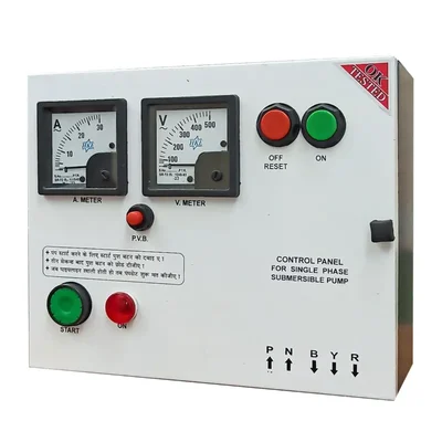 Enjoy 3Hp 1Phase V4 Regular Relay Panel, 20-32Amp Relay, 50+50μF Running Capacitor For Water Filled Submersible Pumps