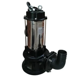 Heavy Duty 3 Hp Three Phase Copper Winding Dewatering Sewage Pump with Cutter, 19m Head, 608 LPM - 1 Year Warranty