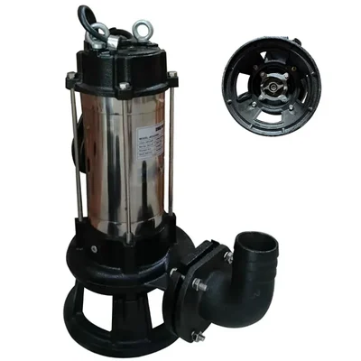 Heavy Duty 3 Hp Three Phase Copper Winding Dewatering Sewage Pump with Cutter, 19m Head, 608 LPM - 1 Year Warranty