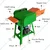 Heavy Duty 3 HP Chaff Cutter With Conveyor Belt & 400-1000 Kg/hr Cutting Capacity