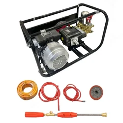 GT Shakti GT-E30B3-3 Heavy Duty 3 HP Triple Piston HTP Pump Set with 30 Meter Hose Pipe