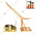 UTC 1000 kg Heavy Duty 360° Mini Crane with Electric Clutch Winch,5 HP Copper Winding Motor,40 meter* 8 mm Wire Rope