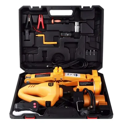 VOLTZ 3 Ton Electric Scissor Jack & Impact Wrench,Inflator Pump,3-in-1 Car Repair Tool Kit with 6-Month Warranty-TY42SP