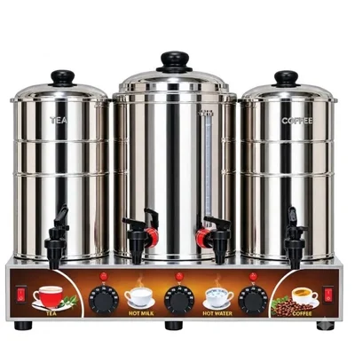 Gemini 3 in 1 Tea Coffee Milk Machine 3L+3L+5L Tanks Semi-Automatic Kumbakonam Filter Coffee Maker for Office